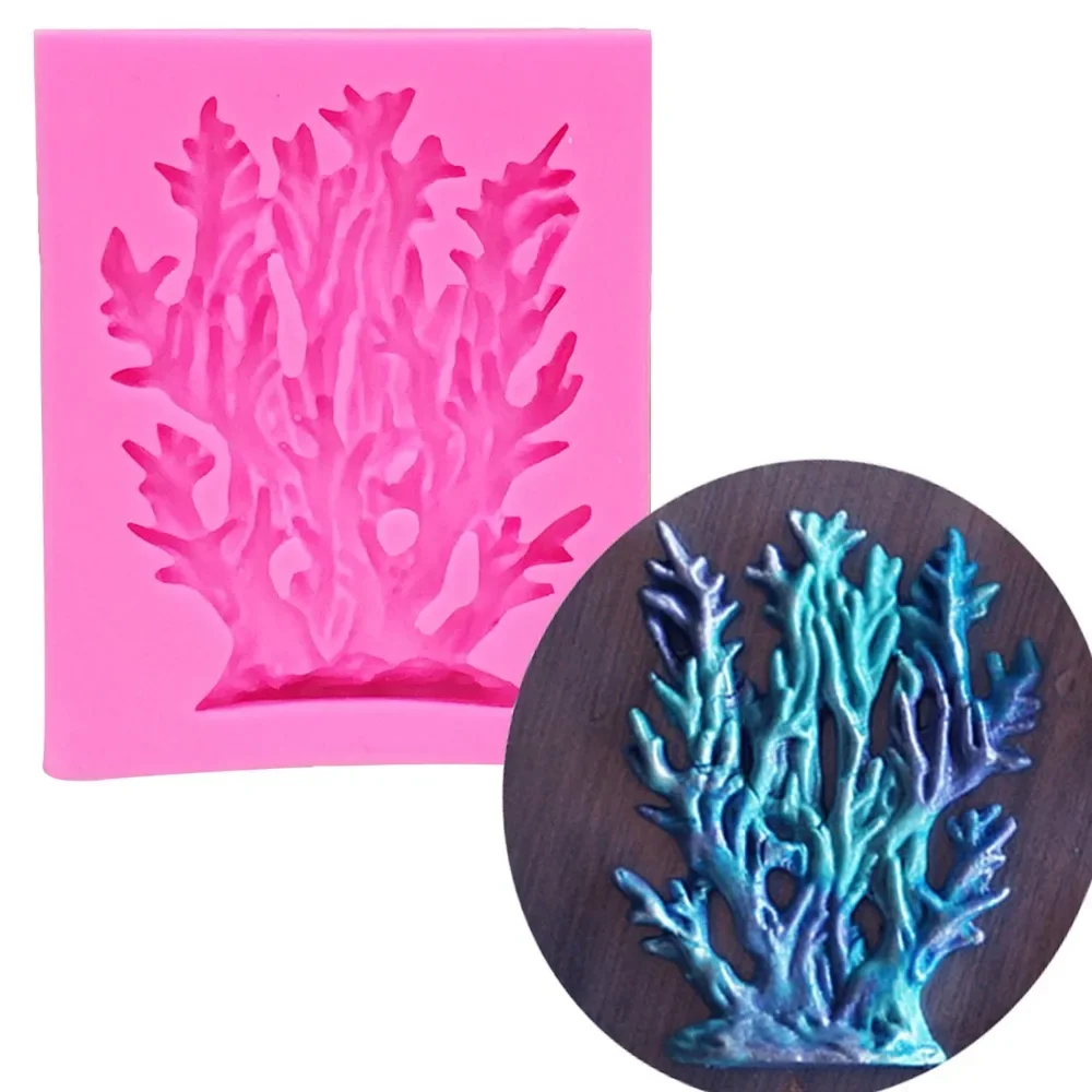 

Tree Branch Sugarcraft Sea coral Silicone mold fondant mold cake decorating tools chocolate mold T1152 Moulds silicone Foam cake