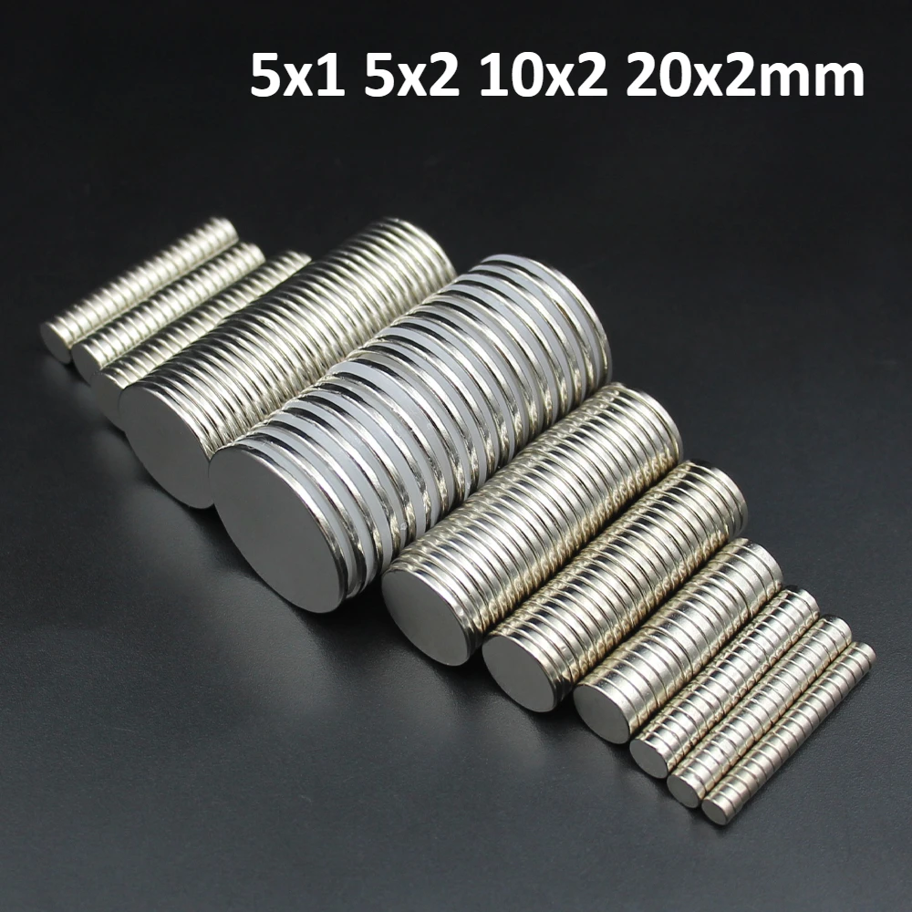 Powerful Disc Magnet Magnetic 5x1/5x2/10x2/20x2mm Neodymium Magnets for Fridge Super Strong Magnet N35 NdFeB Ultra Circular Home