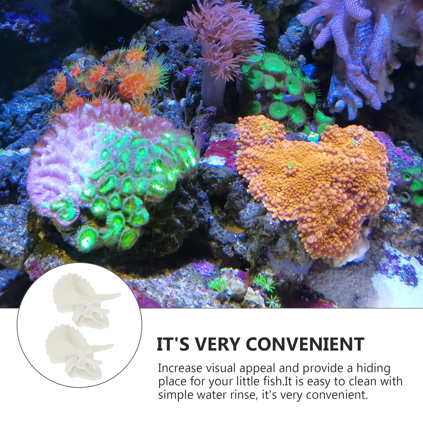 

2pcs Ornaments Decor Accessories Creative Dinosaur Bone Crafts Aquarium Landscaping Decoration Fish Tank Resin Craft Aquarium