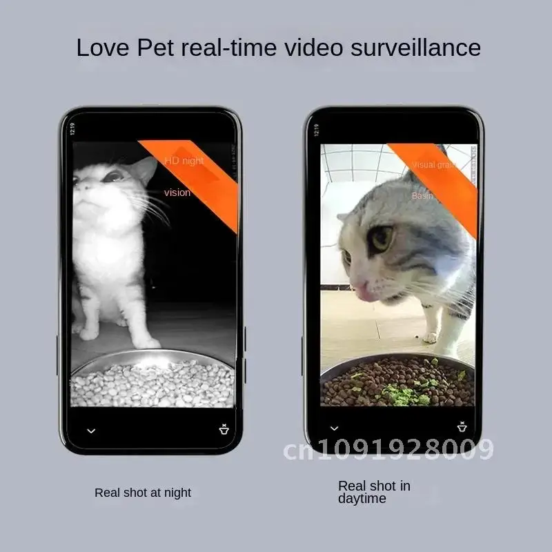 Pet automatic feeder feeding APP remote intelligent feeding WIFI machine graffiti cat and video monitoring dog voice