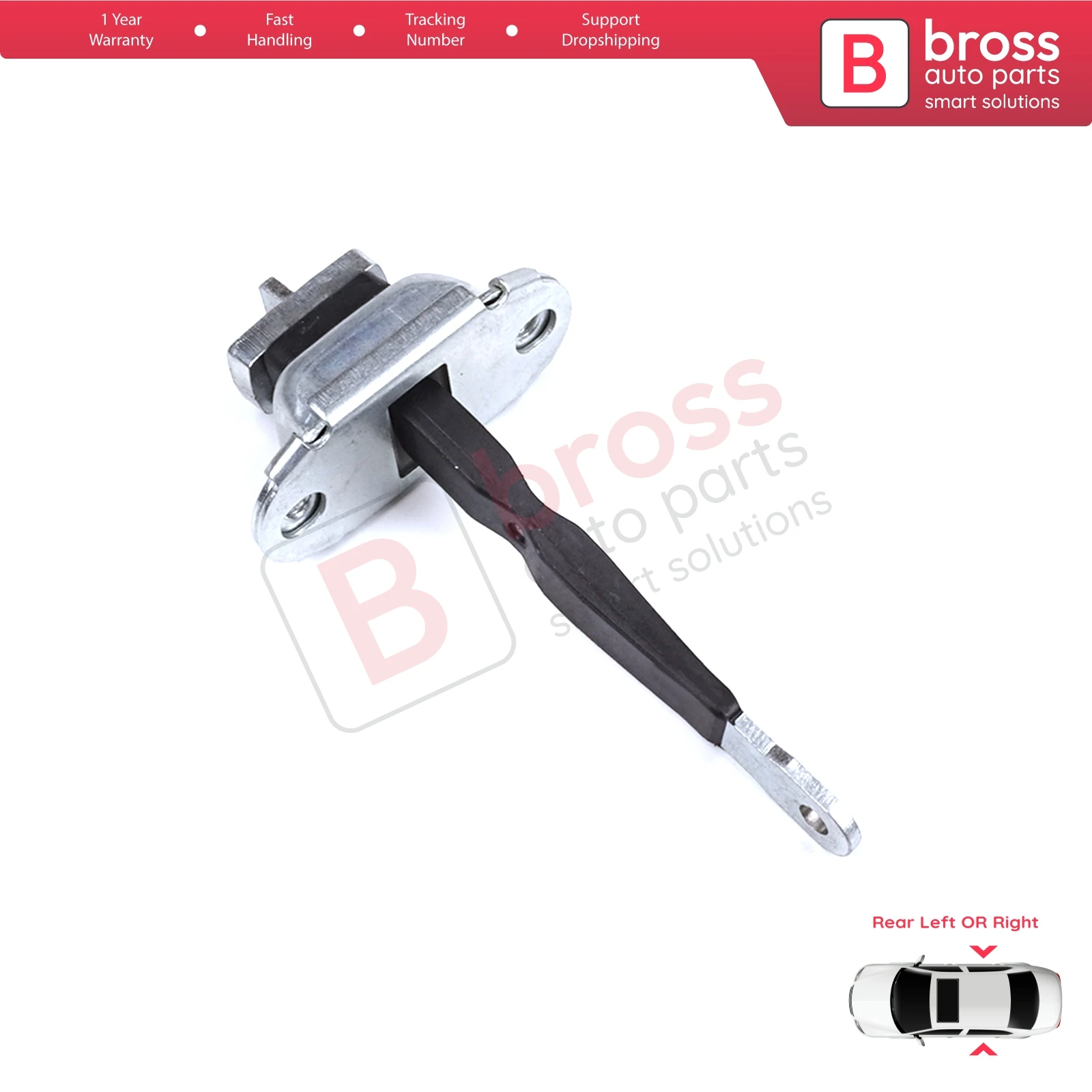 

BDP1353 Rear Door Hinge Brake Stop Check Strap Limiter for Toyota Hilux MK6 N1 1997-2005 Pickup Truck 6863035050