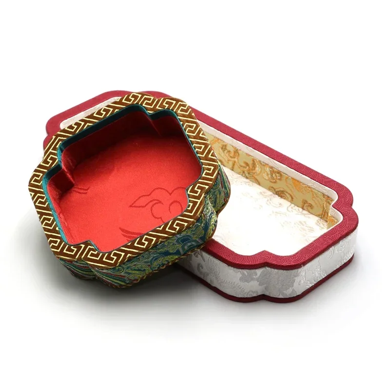 3Pcs Vintage Court Floral Satin Jewelry Tray Set for Rings Earrings Bracelets Elegant Pattern Desktop Display Organizer