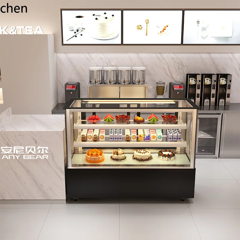 

HXL refrigerated display cabinet commercial small rear door air-cooled desktop fresh-keeping cooked food west point cabinet