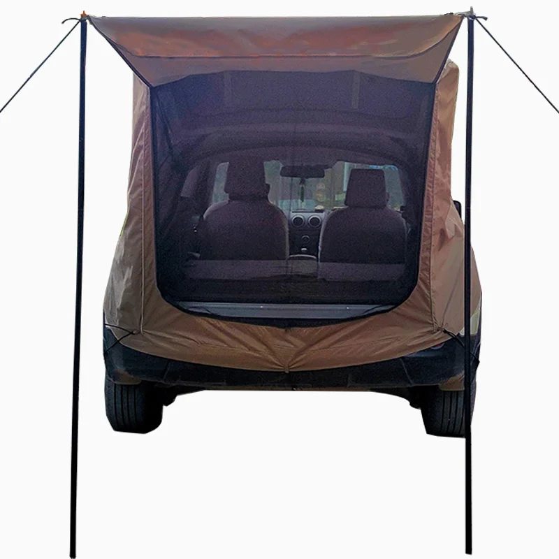 

Outdoor Camping SUV Self-driving Tour Rear Trunk Car Roof Tent Canopy Camping Simple RV Parent-child