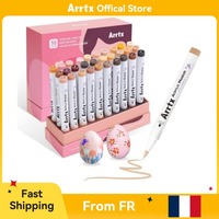 Shipping from EU Arrtx 30 Colors Skin Color Acrylic Paint Pens, Skin Tone Paint Markers Paint Pens Coloring Drawing Brush Tip
