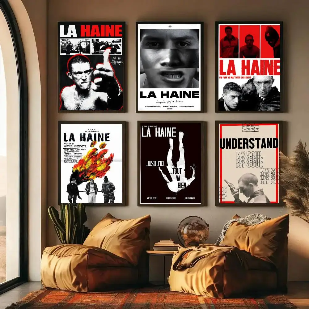 La Haine Poster High-definition Waterproof Poster Stickers, Suitable For Bedroom, Living Room, Home Decoration