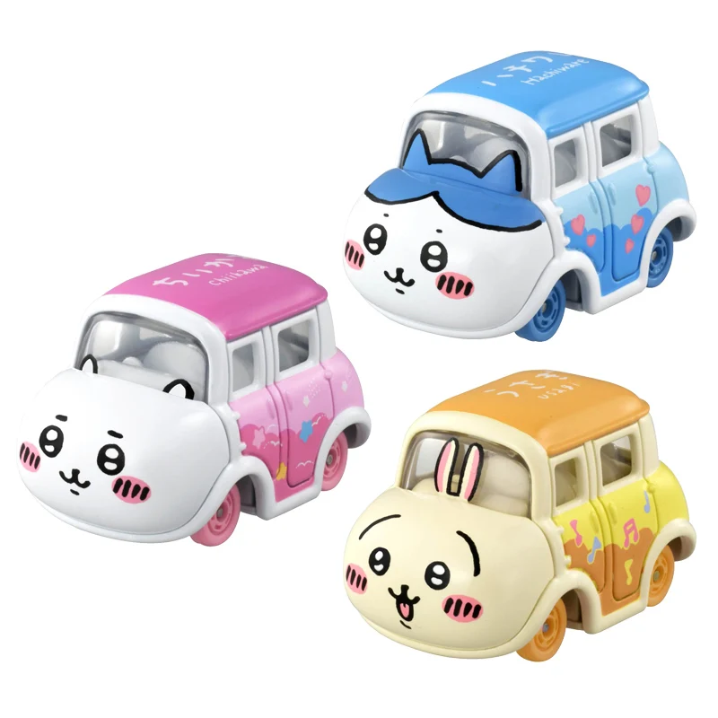 TAKARA TOMY Tomica Chiikawa Hachiware Usagi jouets en alliage véhicule à moteur modèle en métal moulé sous pression cadeau pour les enfants