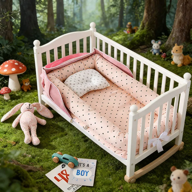 

2026 New Portable Baby Bassinet Lightweight Foldable Shoulder Bag Travel Crib for Newborns Infant Bed Co Sleeper