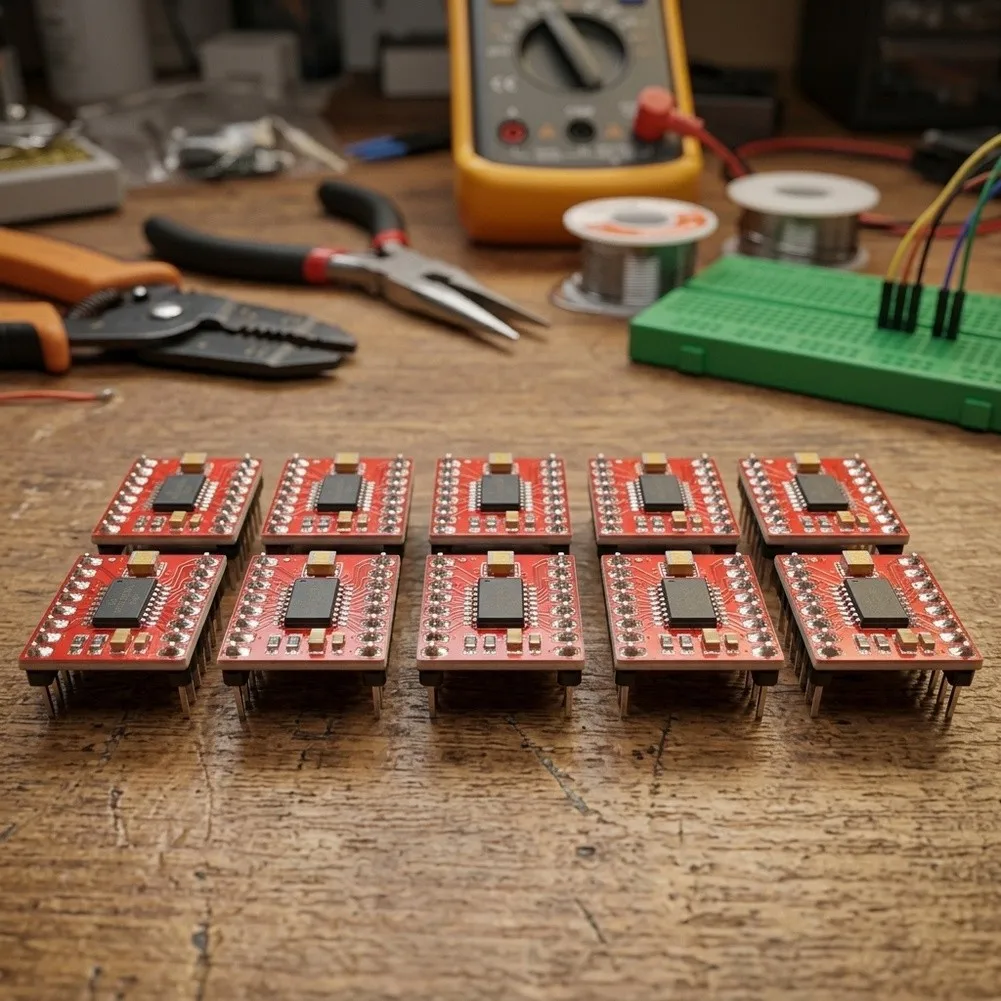 10Pcs TB6612FNG Soldered Module Dual Motor For PWM Driver Board Overcurrent Protection Robot Automation Accessory
