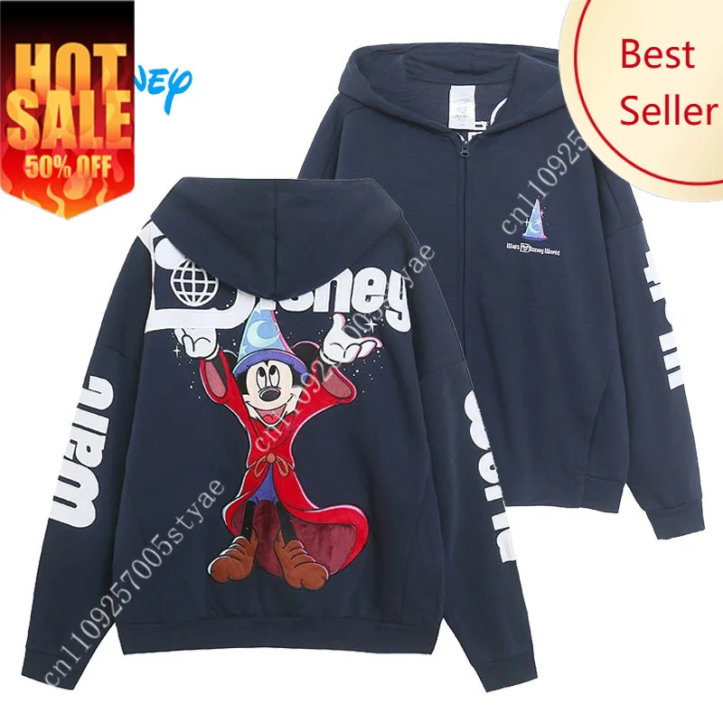 

Disney World Magic Mickey Hooded 3D Printed Sweatshirt Men Women Casual Zip Up Hoodies Fleece Jacket Jumper Loose Top Unisex Cou