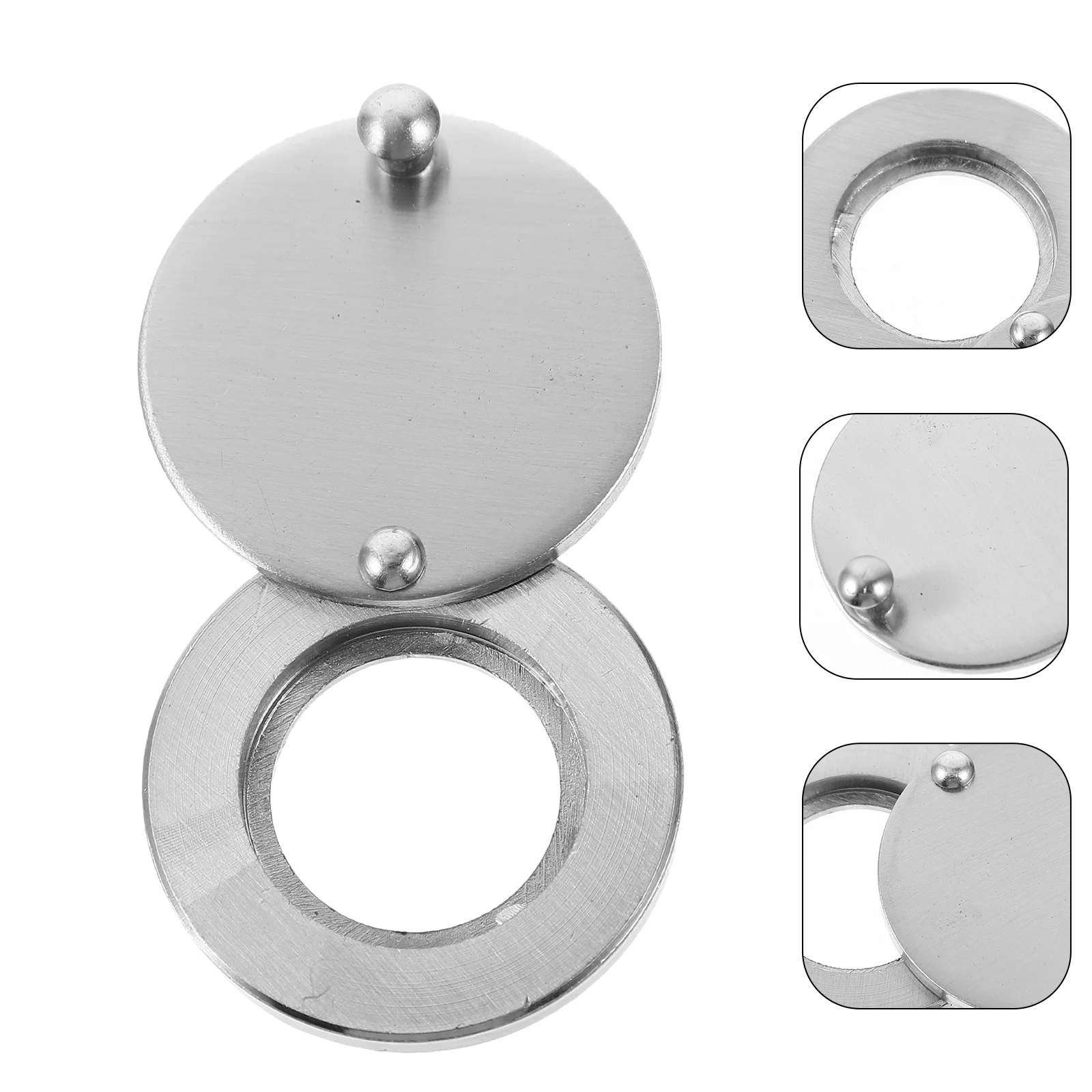 

Door Peep Hole Protector Cover Plate Covering for Apartments Metal Covers Viewer Peephole Privacy inside The