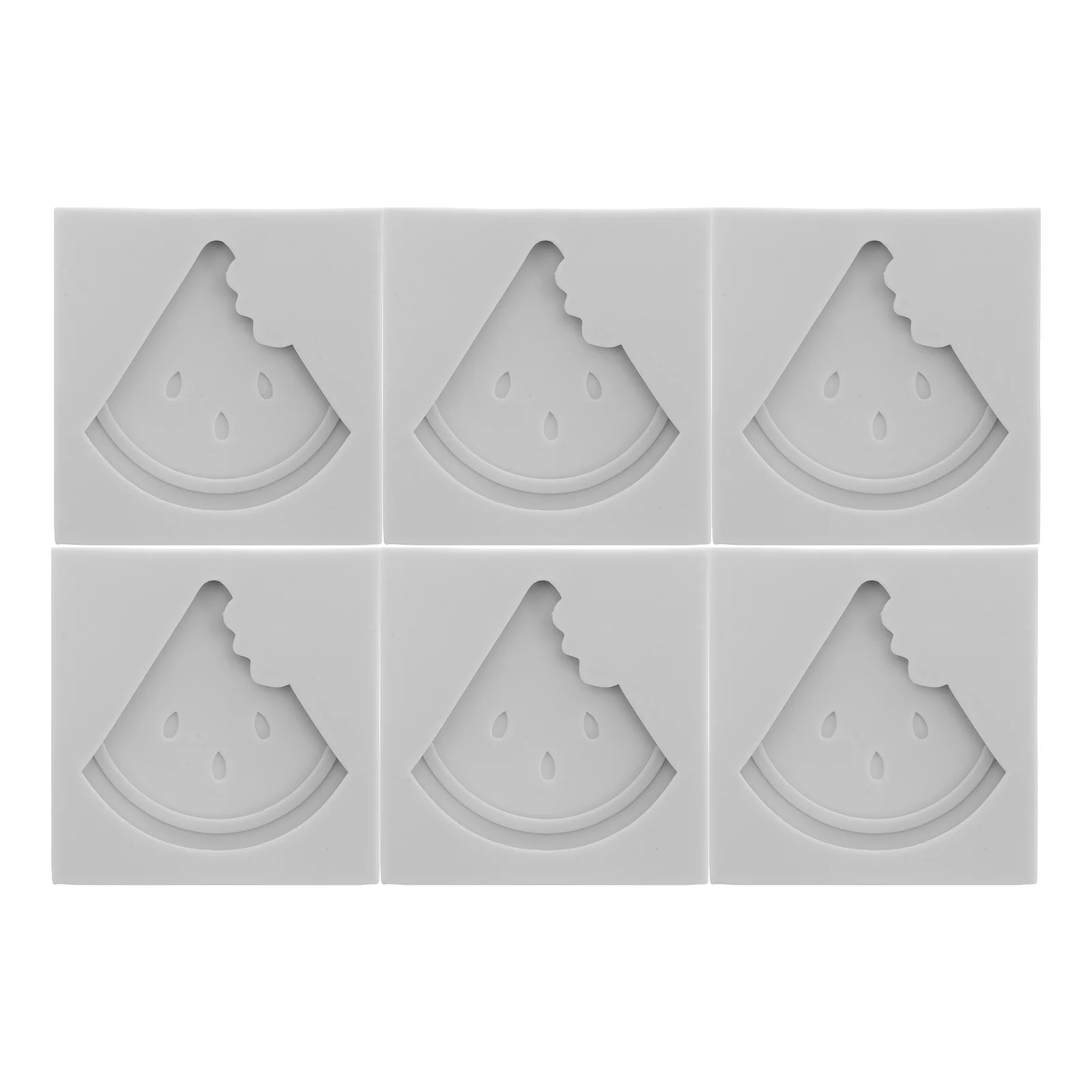 

6Pcs Silicone Fondant Mold Watermelon Flexible Fruit Chocolate Mold DIY Cake Decoration Candy Jelly