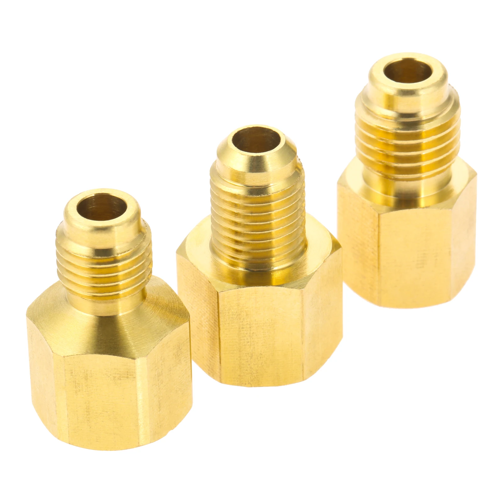 3Pcs/set R134A Refrigerant Tank Adapter, R410a Vacuum Pump Fitting with 5/16\