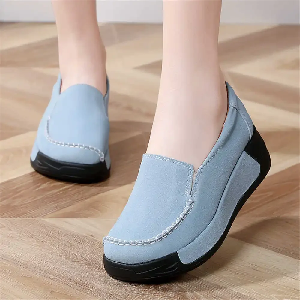 Increases Height High Platform Woman's Cheap Products White Casual Sneakers Flat Toe Shoes Sports Popular Goods Collection