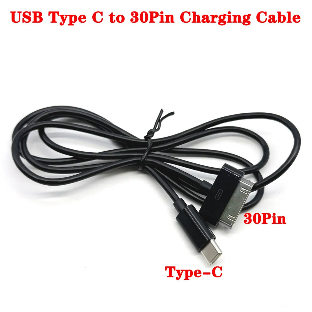 

USB Type C to 30Pin Charging Cable Connector for Phone 3G/3GS for Phone 4/4S for Pad 1 for Pad 2 PVC Data Sync Cord