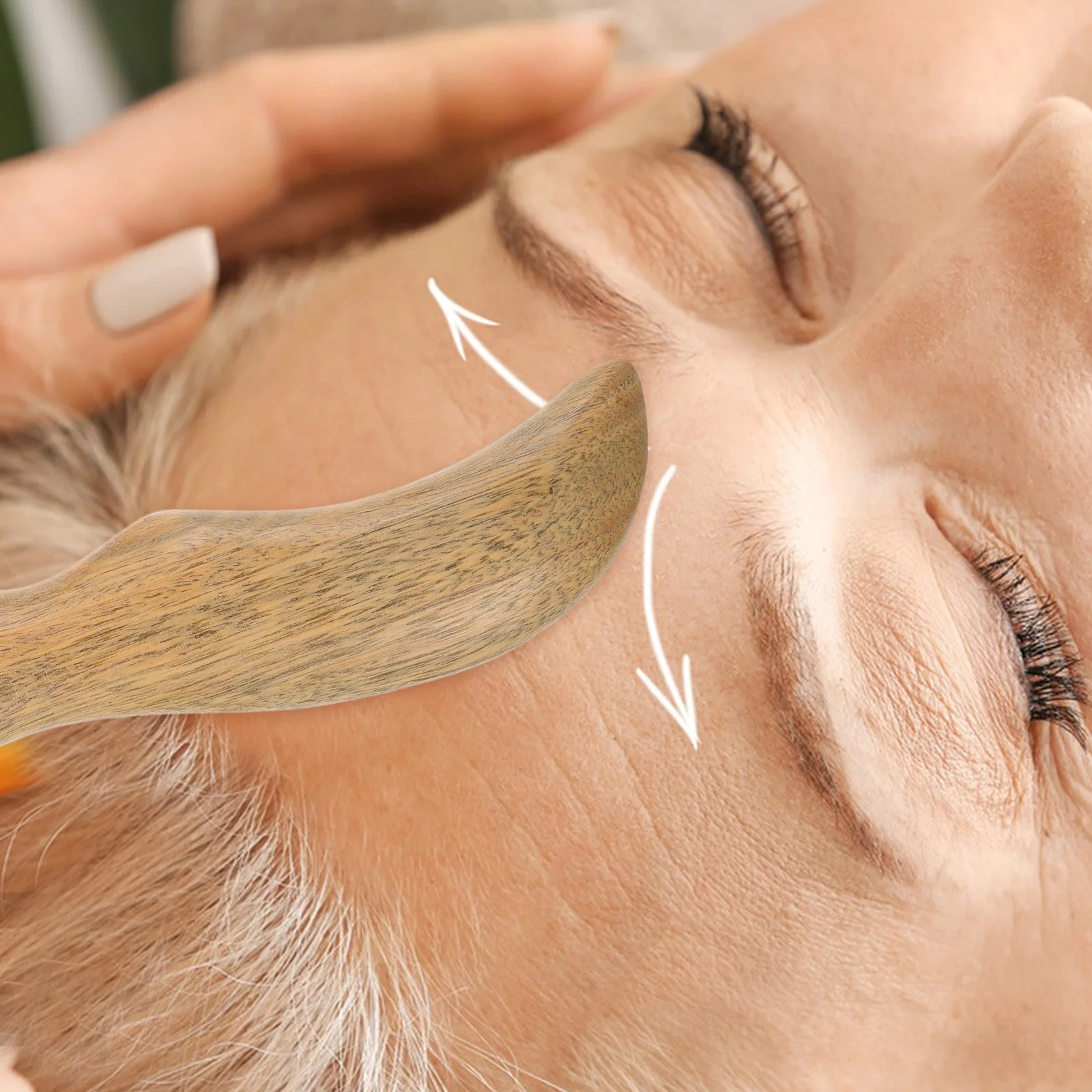 

Wooden Gua Sha Scraping Board Sandalwood Knife Shaped Home Use Facial Body Massage Tool Deep Tissue