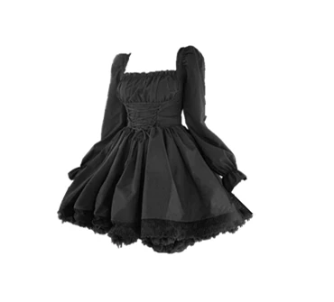 

Extra Large Size Women's Sweet Lolita Bow Tie Dr Pure Desire Sle plus Size 200 Pou Trendy Women's Winter Dr