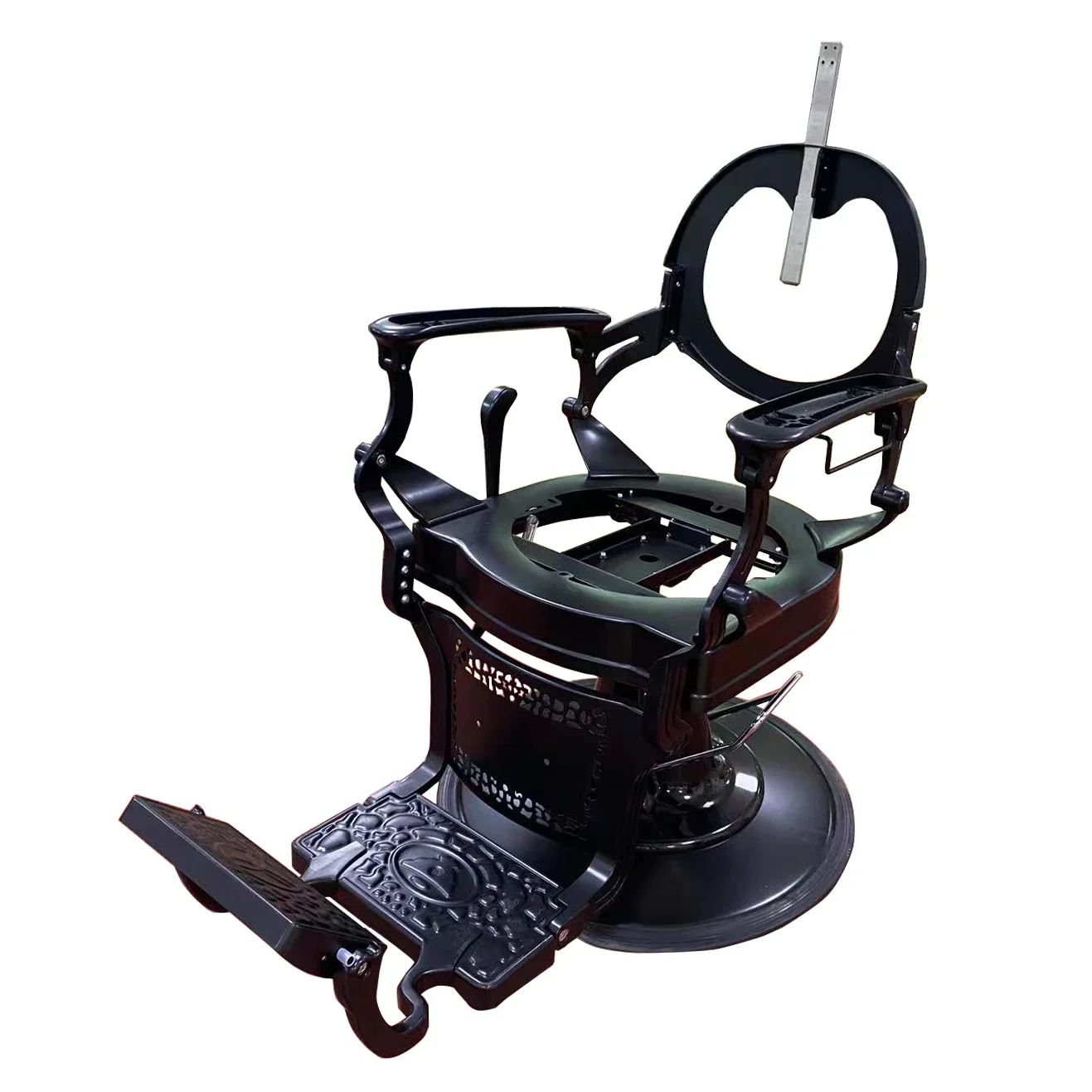 Wholesale Prsofesional Men All Black Barber Chair Frame Takara Belmont Salon Hairdressing Barber Chairs - Image 6