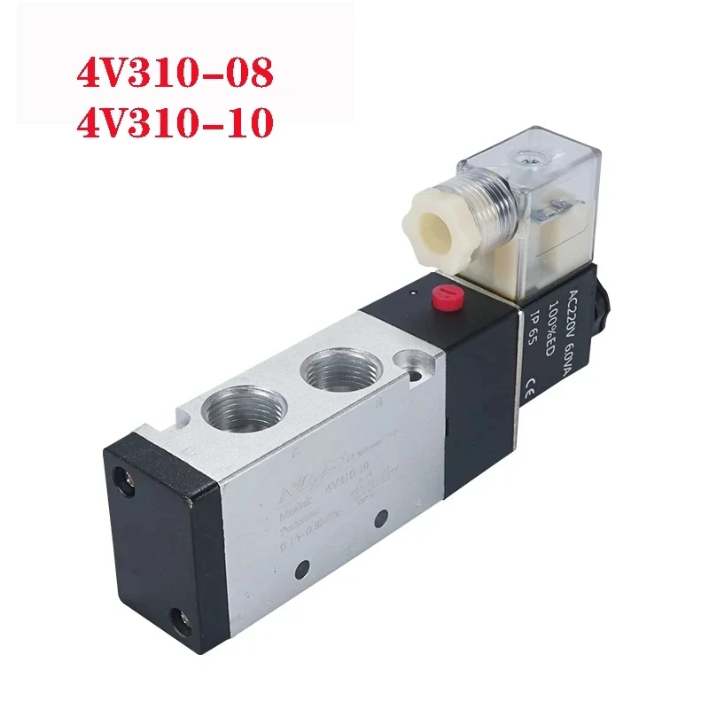 

4V310-08 4V310-10 Pneumatic Electric Solenoid Valve Control Air Gas Magnetic Valve 12V 24V 220V Coil Volt 4mm-12mm Hose Fittings