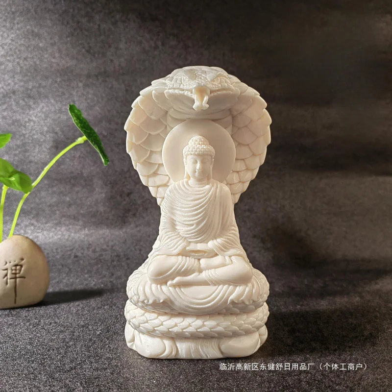 Ivory Nut Snake Buddha Vairocana Decoration Shrine Car Home Pet Crafts Fish Tank Landscape Submerged Water Delivery