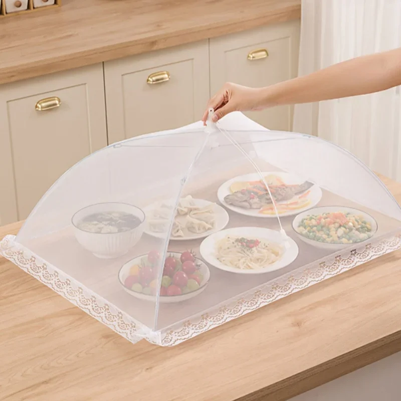 Mesh Large and Tall Food Covers, Pop-Up Mesh Food Covers Tent Umbrella for BBQs, Screen Tents, Parties Picnics, Fruit Cover