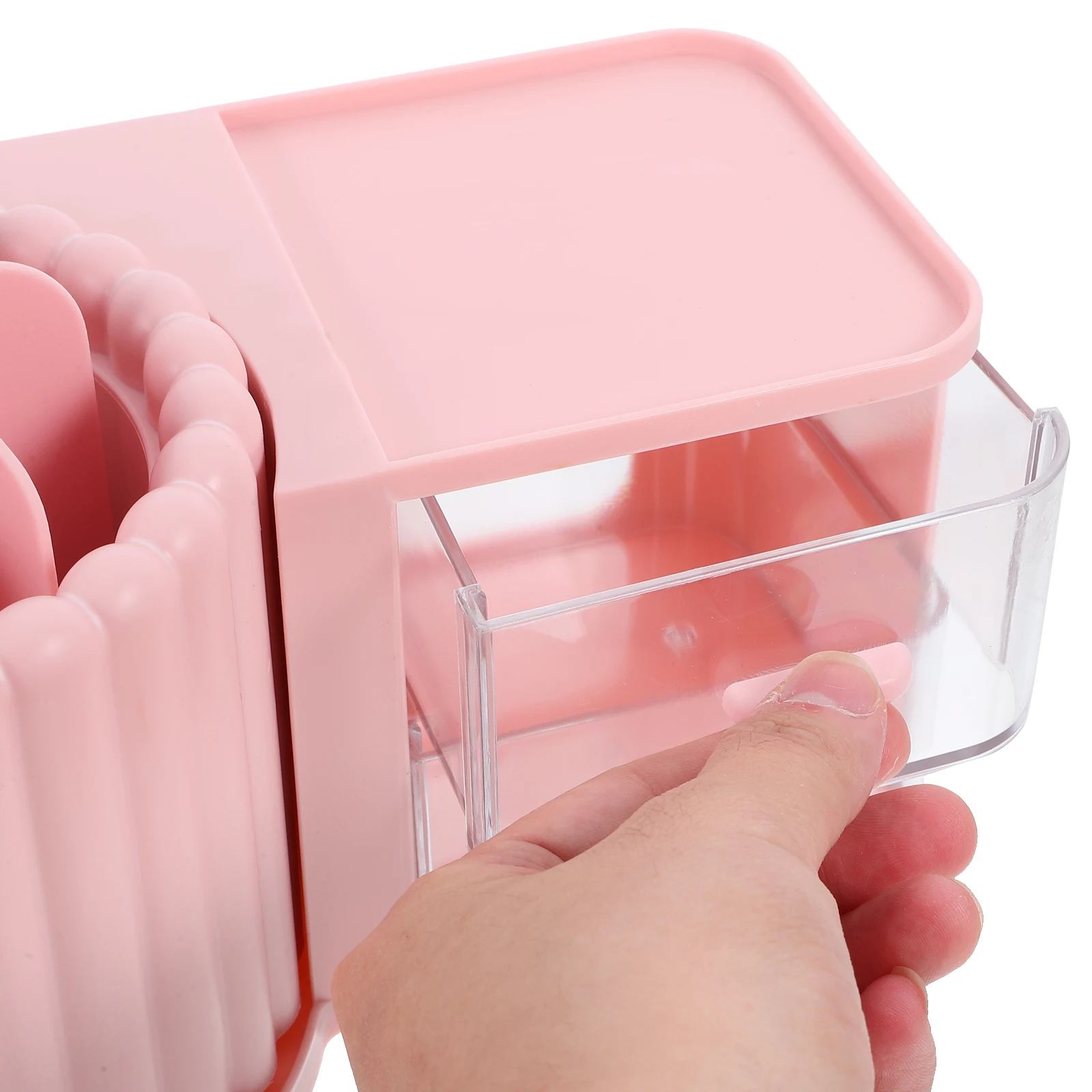 

Rotating Pen Holder Desk Organizer with Compartments for Pens Pencils Scissors Notebooks Cosmetics Storage Box