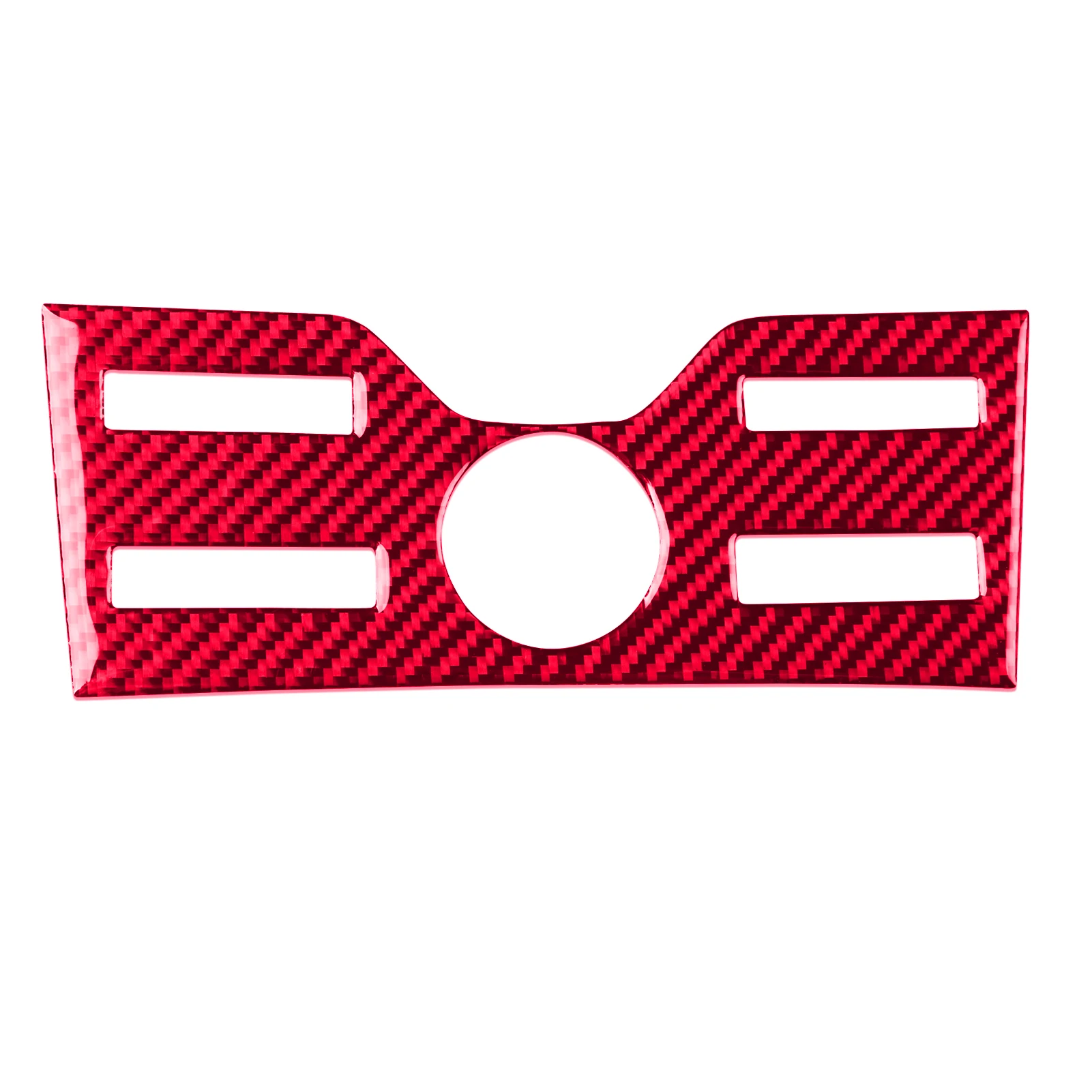 لفورد اكسبلورر 2011-2014 تعديل ألياف الكربون سيارة تكييف الهواء التحكم الحافة الداخلية اكسسوارات ملصق مزخرفة