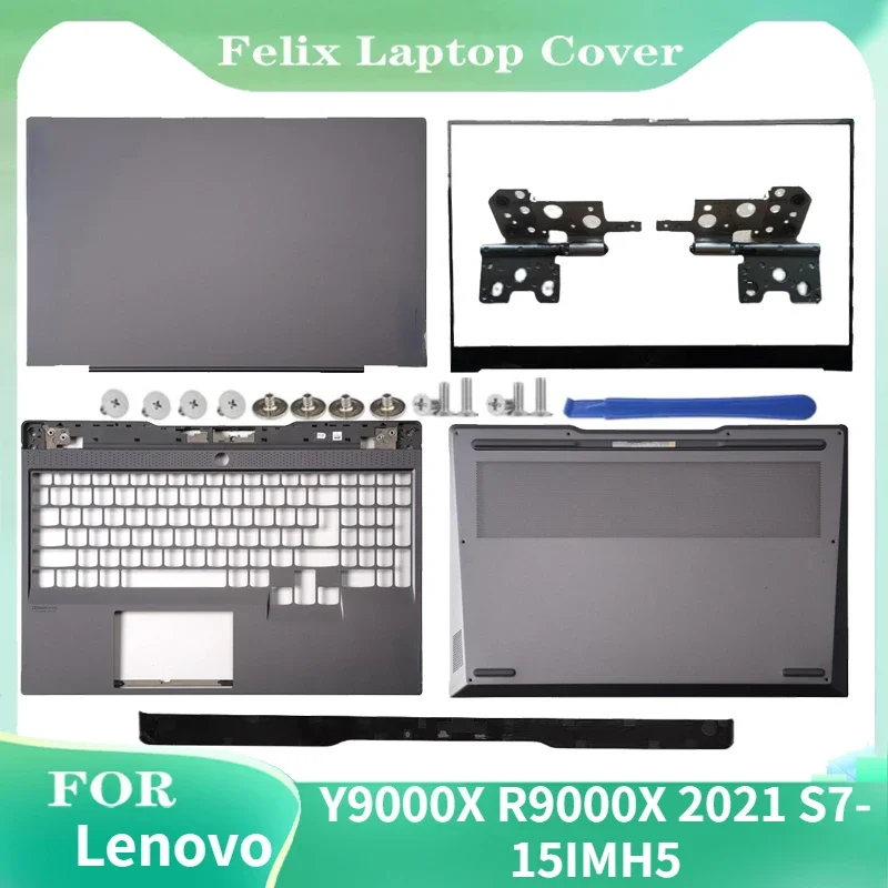 

New For Lenovo Y9000X R9000X 2021 S7-15IMH5 LCD Back Cover/LCD Front Bezel/Palm Rest/Bottom Cover/Hinge/Molding laptop case