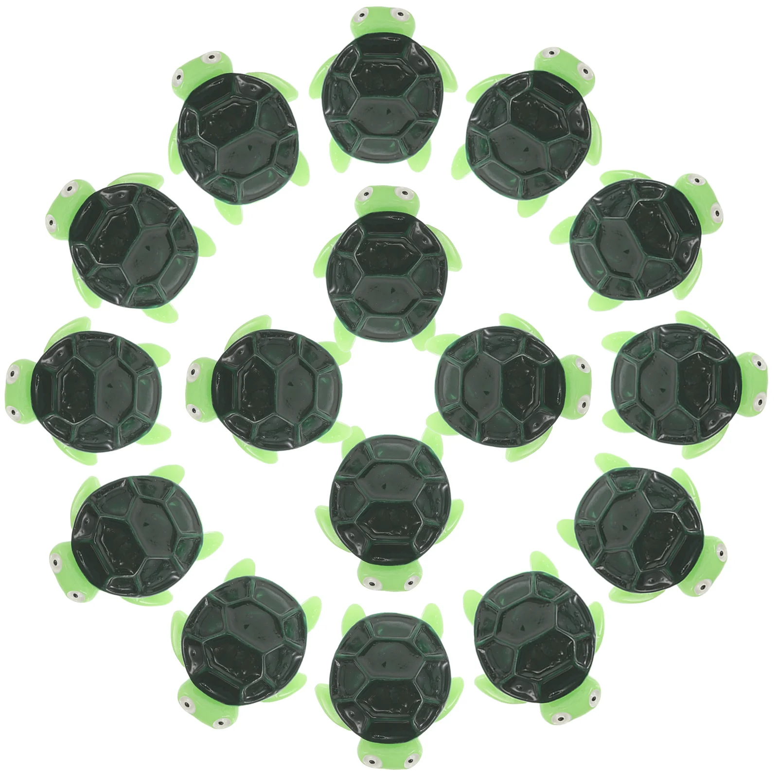 20 قطعة من تماثيل السلاحف الصغيرة للديكور، تماثيل سلاحف بحرية من الراتنج لأحواض السمك والحدائق والمشاهد الخيالية