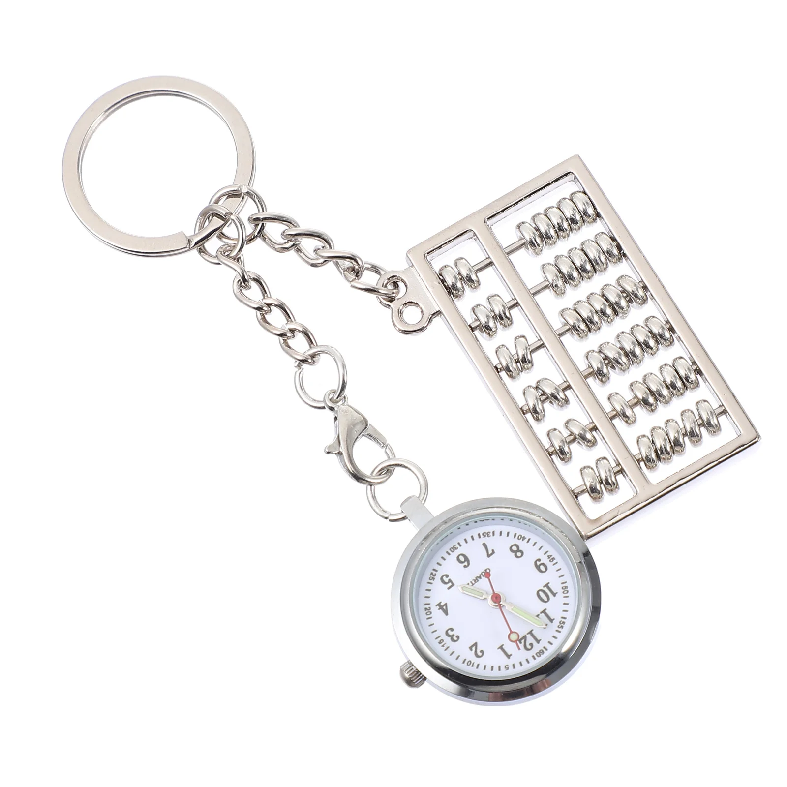 

Keychain Pocket For Men Metal Pendant Hanging Watch Keyring Watch Nurse Abacus Keyring Timepiece Jewelry Gift For Him