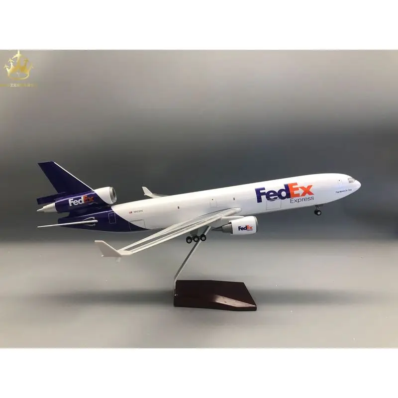 

Mcdonnell Douglas Md-11 федеральная модель грузового самолета с колесами, имитация статической модели самолета, кулон, детский подарок