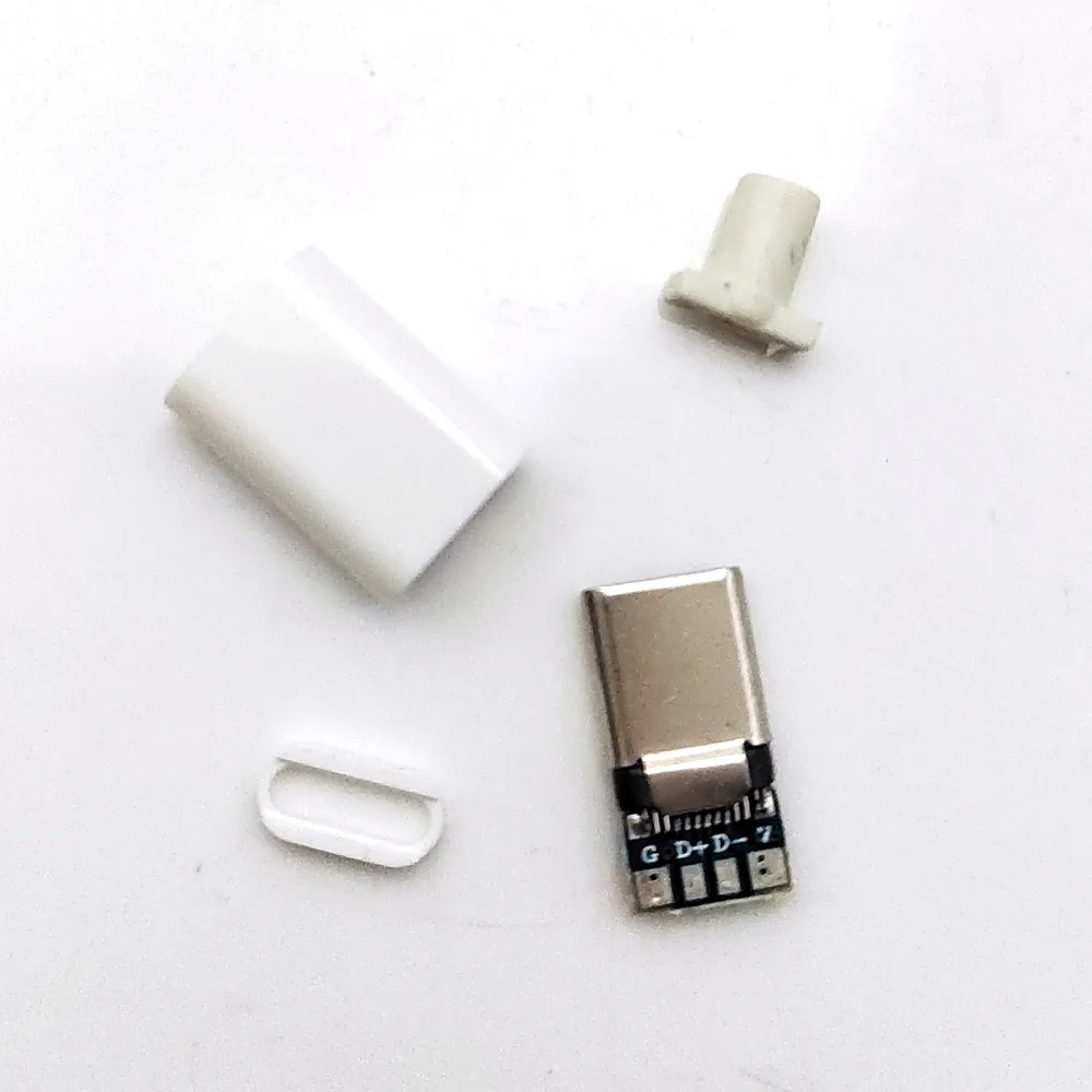 2pcs TYPE-C USB Plug Male connector With PCB 24pin welding Data line interface DIY data cable accessories Conector