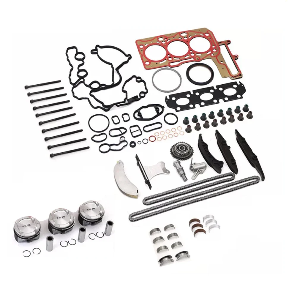 Engine Parts Overhaul Rebuild Kit & Timing Chain Kit Fit 1.5 T For BMW 116i 118i Mini Cooper B38A15 1.5T 11258657760 2015-2021