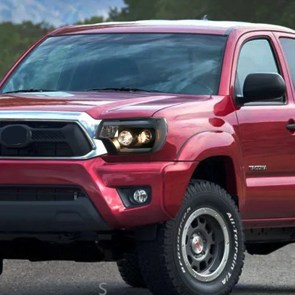 

Car Front Lamps For Toyota Tacoma 2012-2015 LED Auto Headlights Accessories Upgrade Projector Dual Lens Plug and Play Assembly