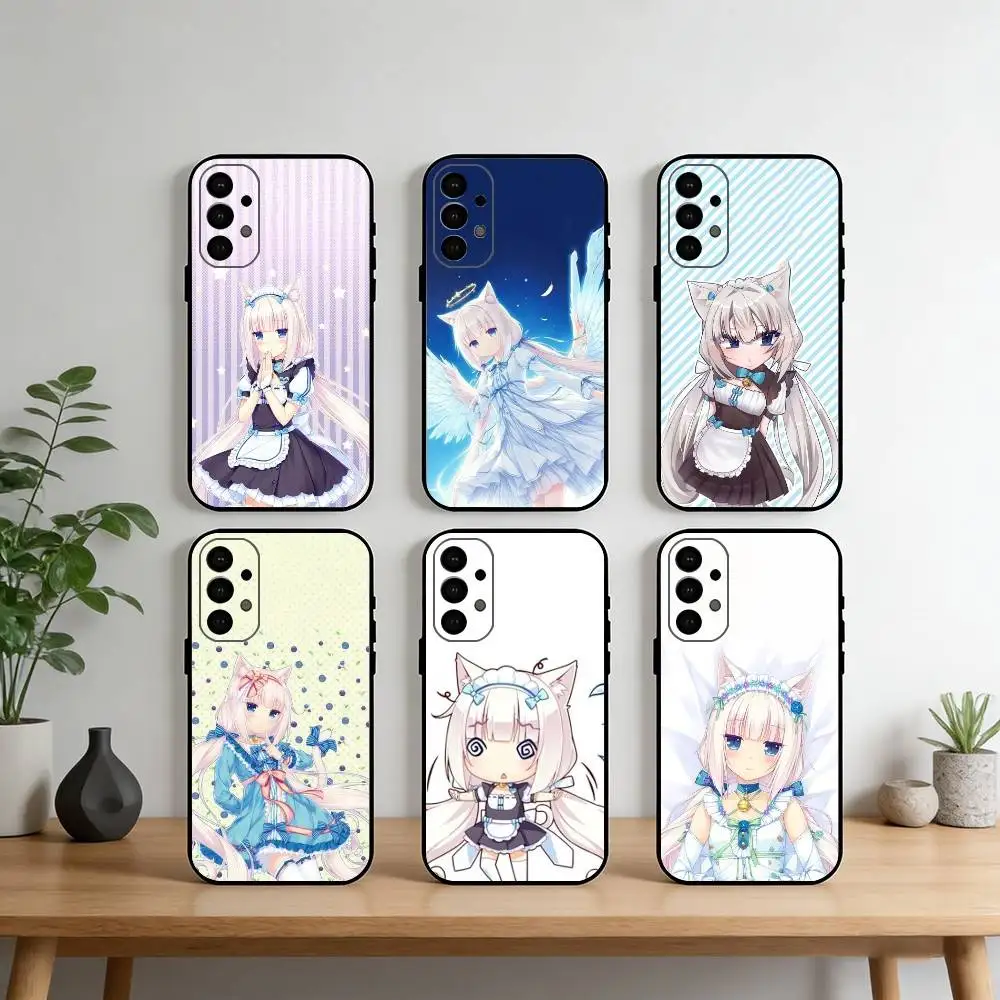 GAME-N-Nekopara-V-Vanilla Phone Case For Samsung S25,S24,S21,S22,S23,S30,Ultra,S20,Plus,Fe,Note,10,9,5G Black Cover