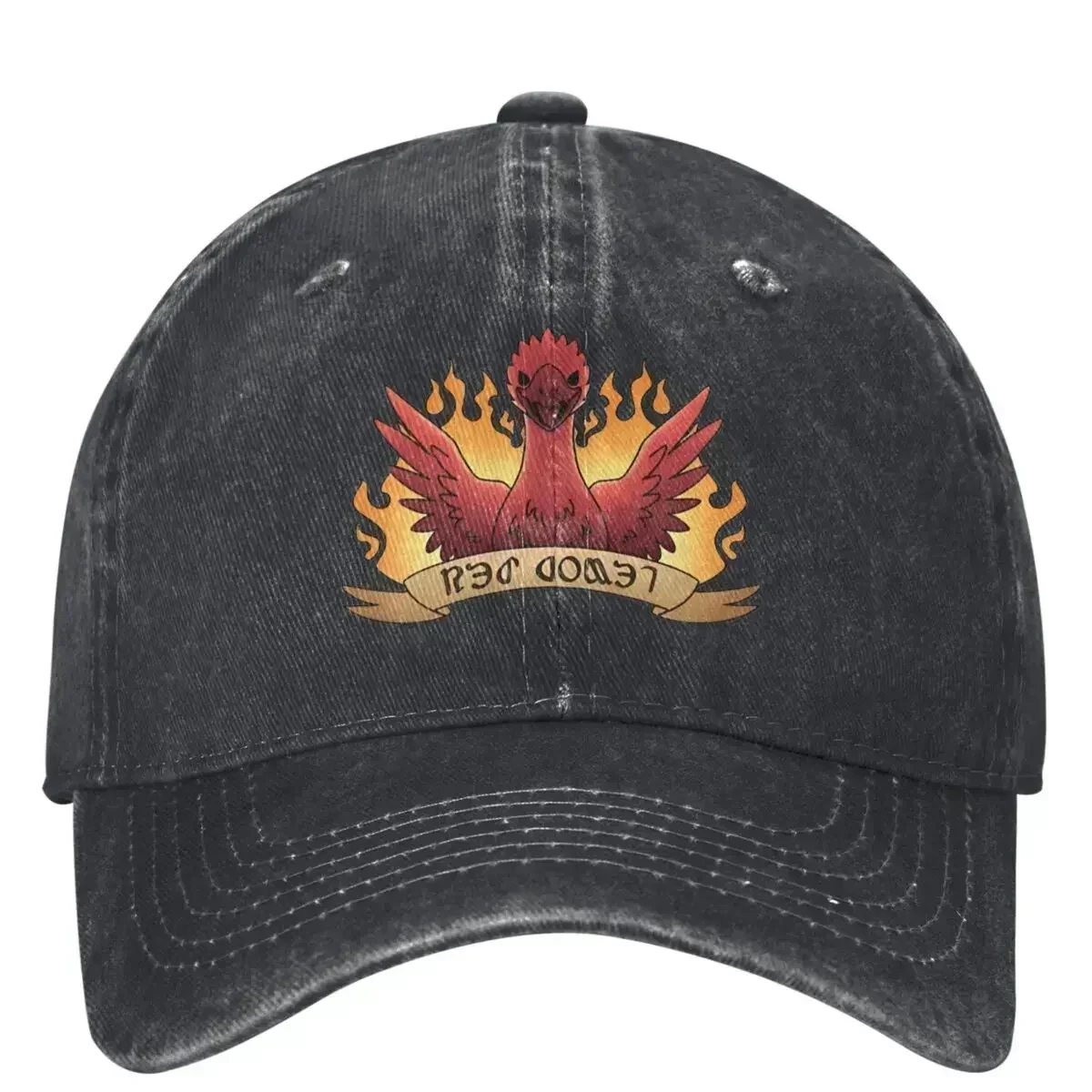 New FFXIV Red Comet Chocobo Denim Baseball Cap Final Fantasy Hunting Camping Hip Hop Dad Hats Summer Teens Sunshade Snapback Cap