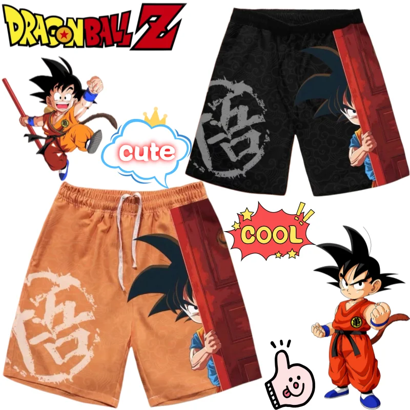 New Dragon Ball Son Goku high-appearance cartoon digital print creative men's sports casual quick-dry breathable beach shorts