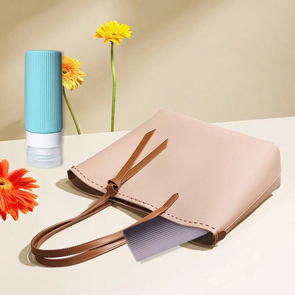 

Portable 90ML Silicone Refillable Bottles Large Capacity Empty Lotion Container Squeeze Shampoo Sub-Bottling Travel