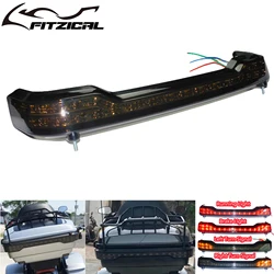 Motorcycle Rear Tour-Pak King Tour Pack LED Brake/Turn/Tail Lamp For Harley Touring Tri Road Glide FLTRU Ultra Limited 2014-2022