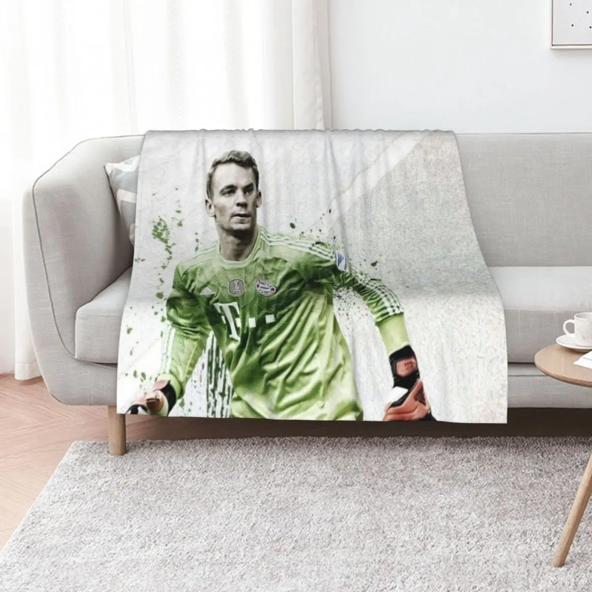 Manuel Neuer Throw Blanket Hair Bed Thermals For Travel Flannels Warm Multi-Purpose Blankets