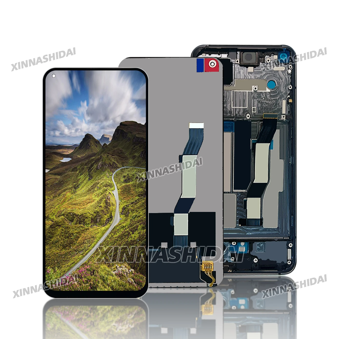Top Notch Quality Screen Digitizer Assembly Replacement Kit - LCD Touch Screen Frame Battery Cover Housing for Xiaomi Mi 10T Pro