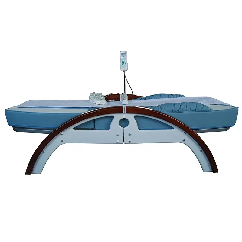 Modern Beauty Salon Jade RollerMassage Bed Thermo Bed Comfortable Durable Brown Massage Bed Facial Salon Furniture Massage Table