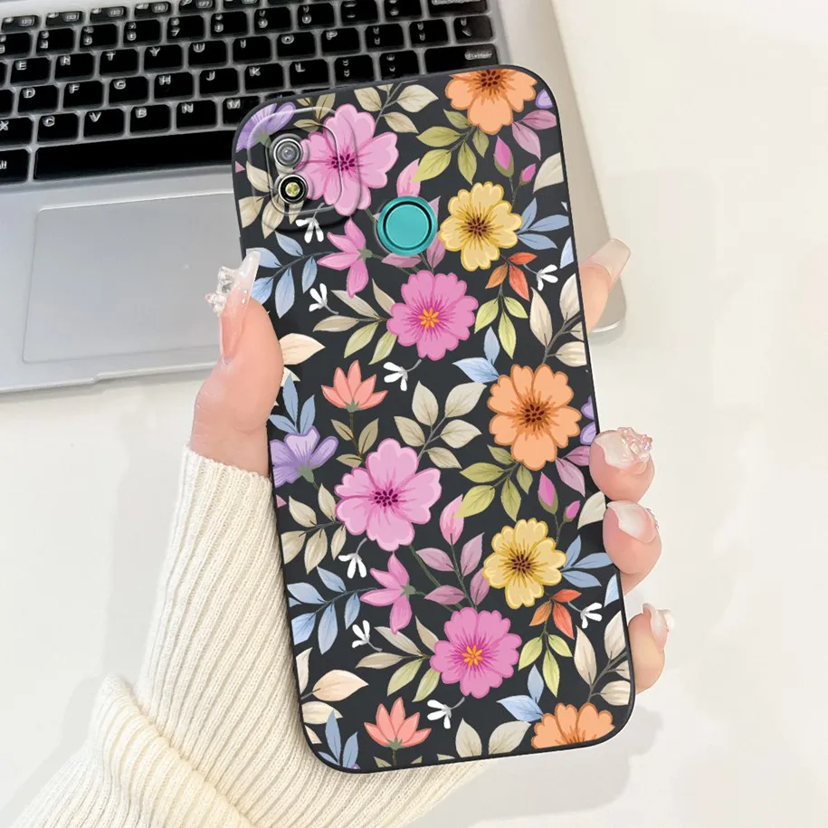 ل Tecno Pop 4 حافظة Pop4 Lte غطاء BC2c BC1s موضة زهرة الغروب لينة السائل سيليكون جراب هاتف ل Tecno Pop 4 Air Pro Capa #2