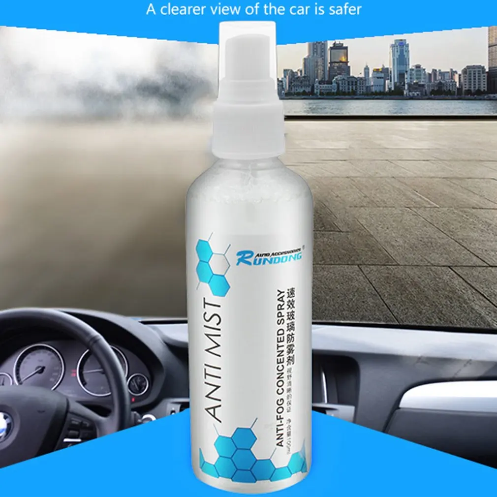 

100ml Hydrophilic Car Defog Anti Fog Agent Automobile Car Rearview Mirror Window Glass Cleaning Windshield Defogging Spray