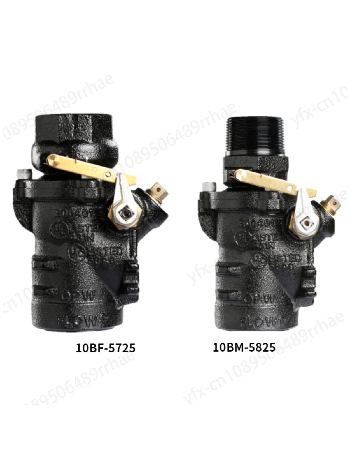 10B series, emergency shut-off valve cryogenic fuse switch internal and external threads 1.5 inches