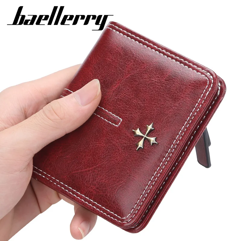 Baellerry New Short Women Wallets High Quality Slim Card Clips Zipper Female Coin Purses Photo Holder Mini Wallet For Girls