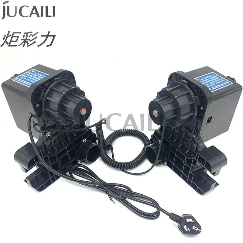 Jucaili large format printer 38mm/50mm double power paper roller kit 220V/110V printer roller take up system with double motor