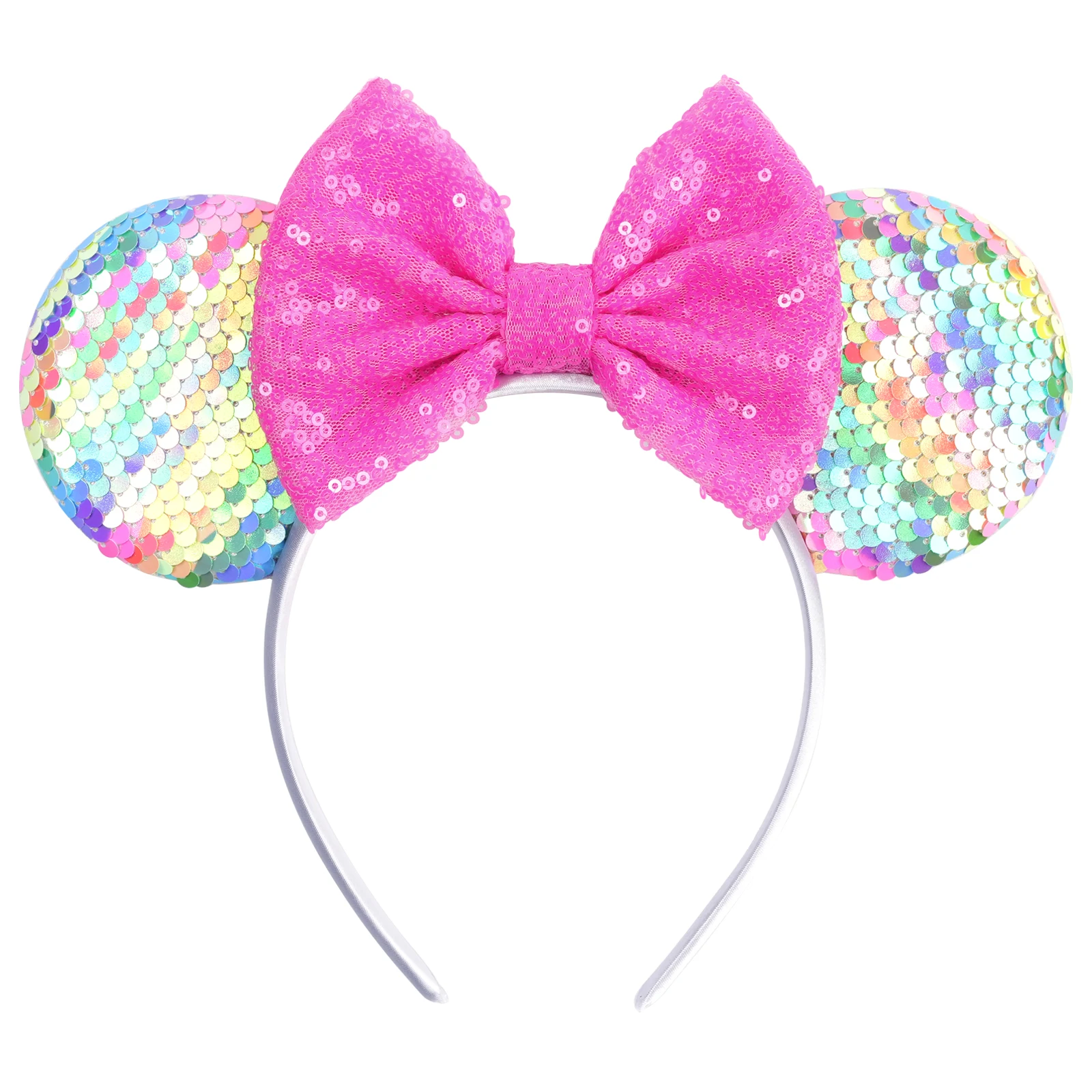 2026 Bestseller Pailletten-Ohren-Haarband für Mädchen und Frauen, Schleifen-Haarreif für Festival, Party, Reise, DIY Haaraccessoires, Geschenke