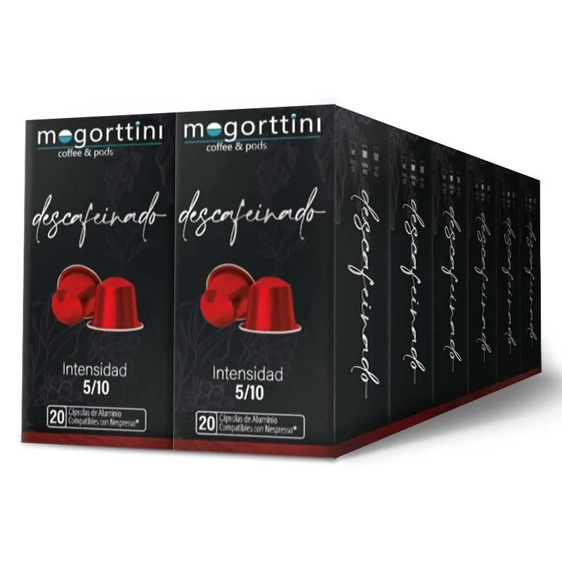 Descafeinado Mogorttini 12 cajas de 20 cápsulas Compatibles Nespresso 8436583660621 Raíz Inicio NESPRESSO MOGDESCX12