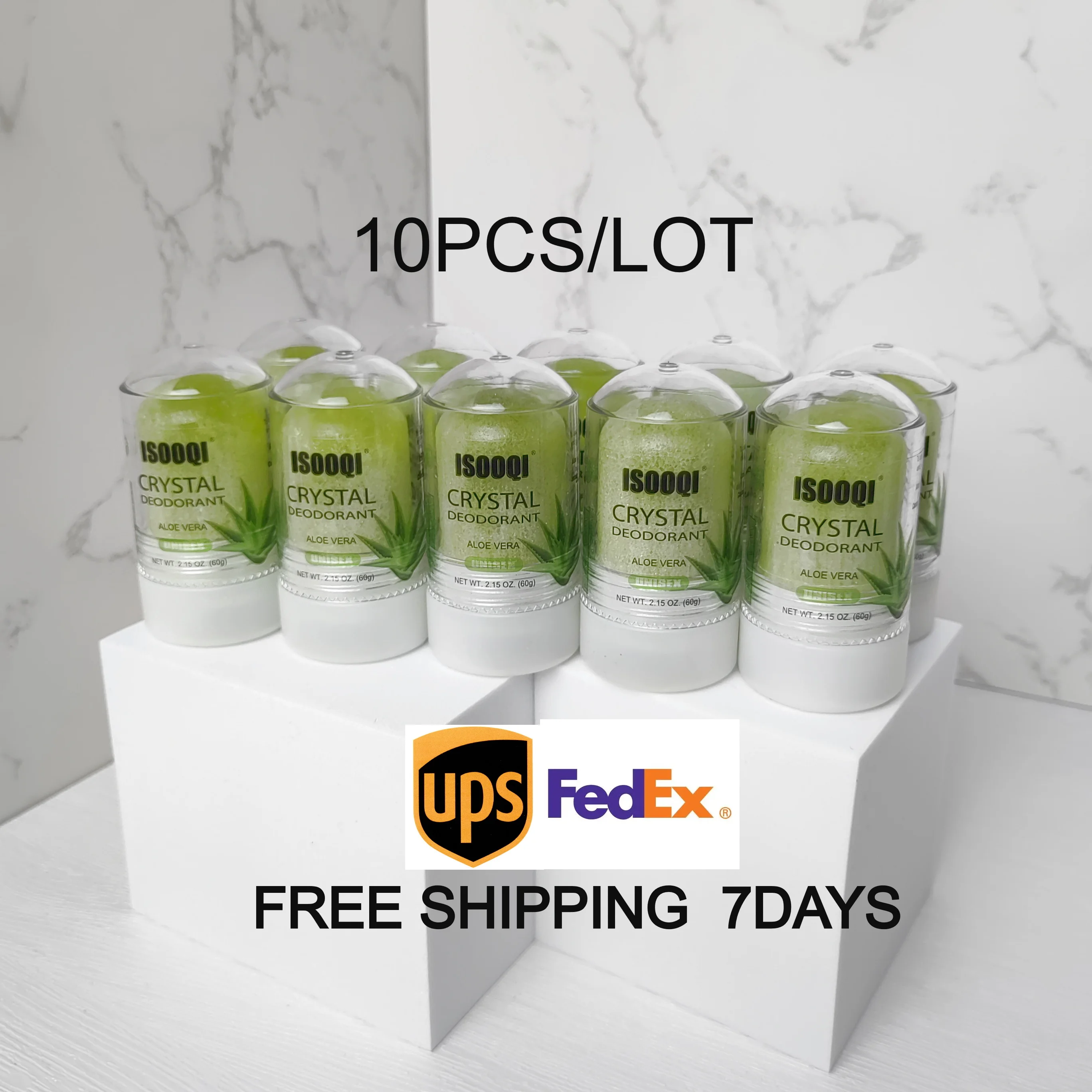 

Magicare 10PCS/LOT 60G Aloe Vera Alum Stick Potassium Alum Block Antiperspirant Stone Crystal Deodorant Underarm